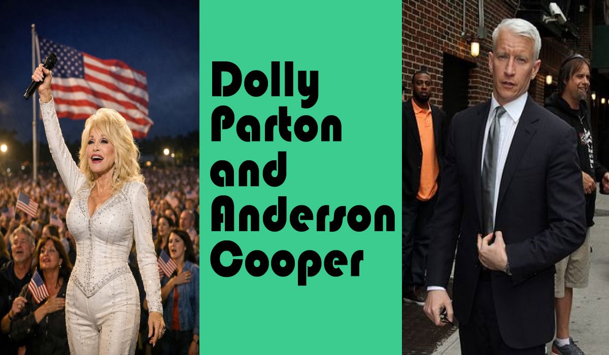 Dolly Parton and Anderson Cooper